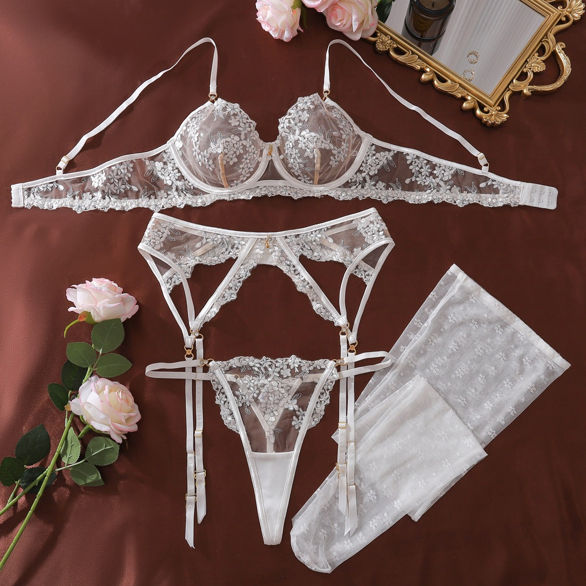 Emira Signature Lace Lingerie Set